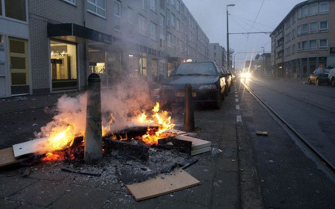 De schade tijdens oud en nieuw viel in vergelijking met vorig jaar mee. Foto ANP