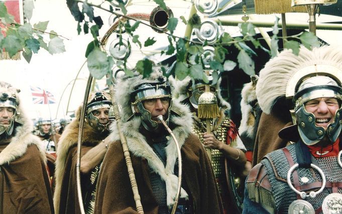 In het Romeins badhuis in Archeon is vanaf eind mei een tijdelijke tentoonstelling te zien over het Alphense verleden in de Romeinse tijd. Foto ANP