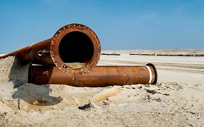 In het project ”Zwakke Schakkels" worden zwakke plekken in de Nederlandse kust versterkt. Beeld ANP