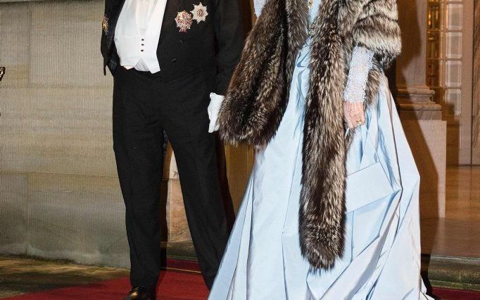 Koningin Margrethe en prins Henrik. beeld AFP