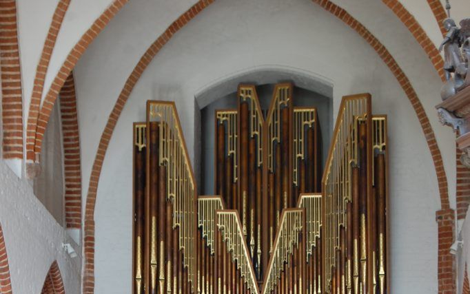 Het orgel in Nyborg. Foto Bart van Buitenen