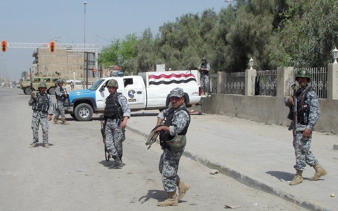 Basra, een stad van 1,8 miljoen inwoners, is al drie jaar een anarchie. Foto EPA