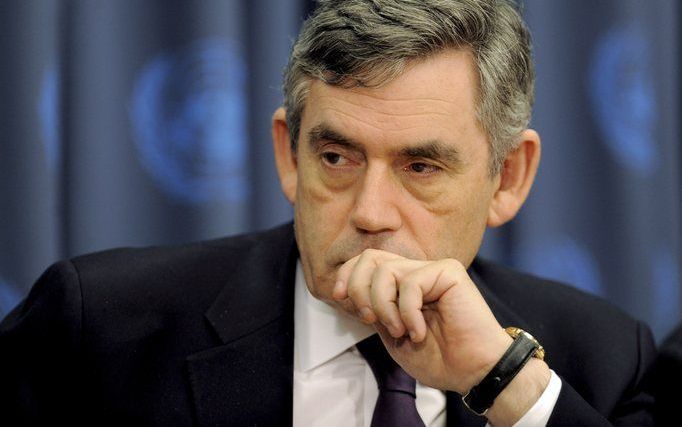 De Britse premier Gordon Brown. Foto ANP