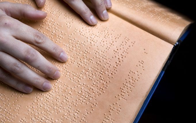 Dit jaar is het 200 jaar geleden dat Louis Braille, de uitvinder van het brailleschrift, werd geboren. Foto ANP