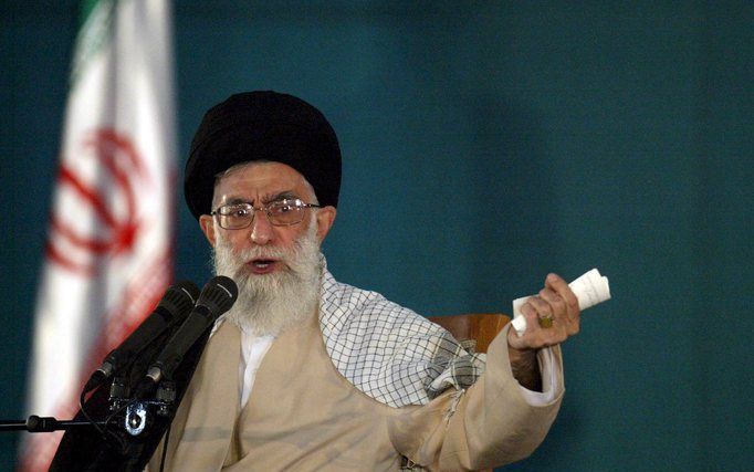 Ayatollah Ali Khamenei, de geestelijk leider van Iran. Foto EPA