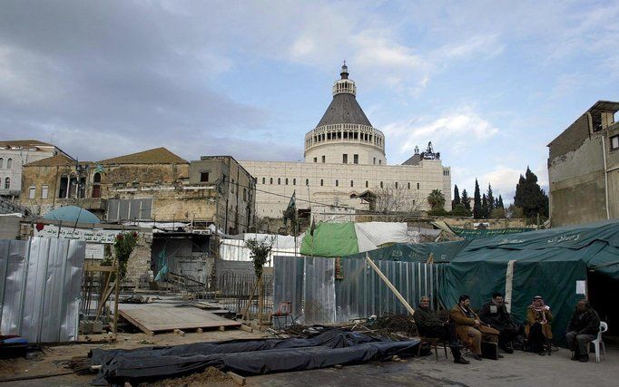 Straatbeeld in Nazareth, bij Megiddo. - Foto EPA