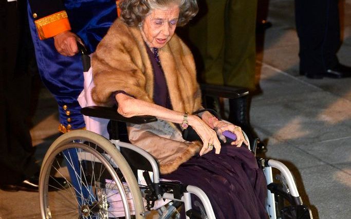 Koningin Fabiola woonde in oktober in Luxemburg het huwelijk bij van de Luxemburgse erfgroothertog Guillaume en de Belgische gravin Stéphanie de Lannoy. Foto EPA