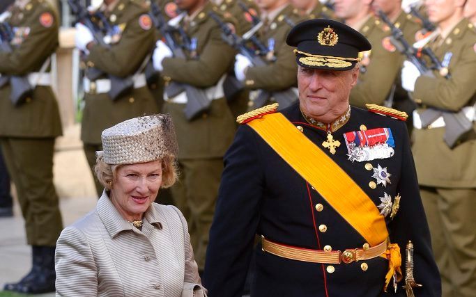 Koning Harald en koningin Sonja van Noorwegen. Foto EPA