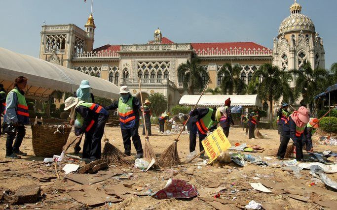 Het parlementsgebouw in de Thaise hoofdstad Bangkok. Foto EPA