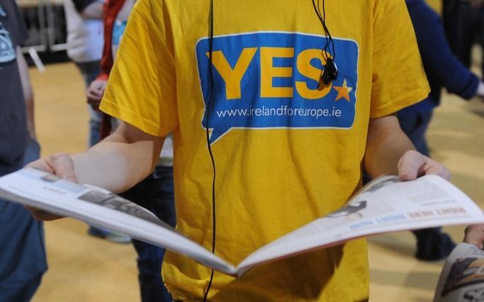 „Niemand spreekt erover dat Brussel niet luisterde naar het Ierse volk tijdens het vorige referendum.” Foto EPA