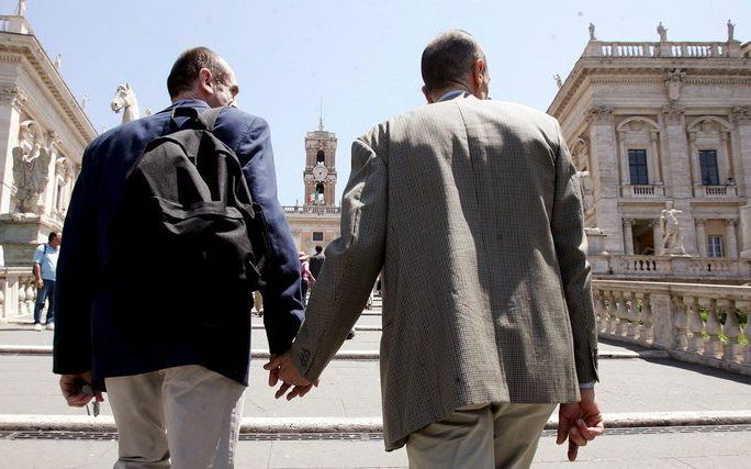 In Californië is een verbod op het homohuwelijk ongedaan gemaakt. Foto EPA