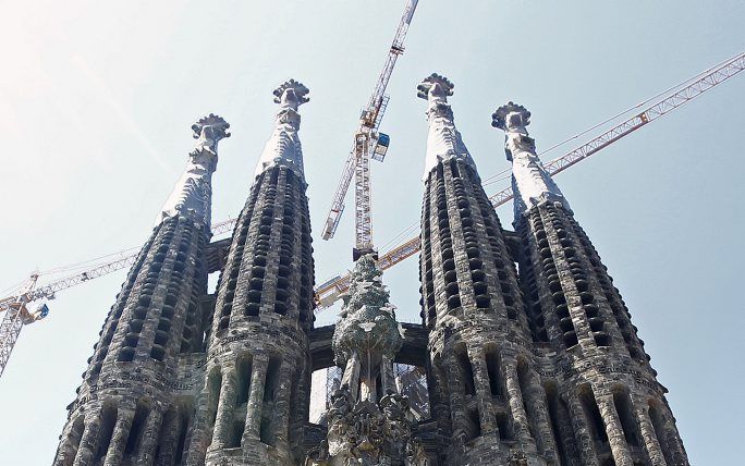 De beroemde Sagrada Familia in Barcelona. beeld AFP