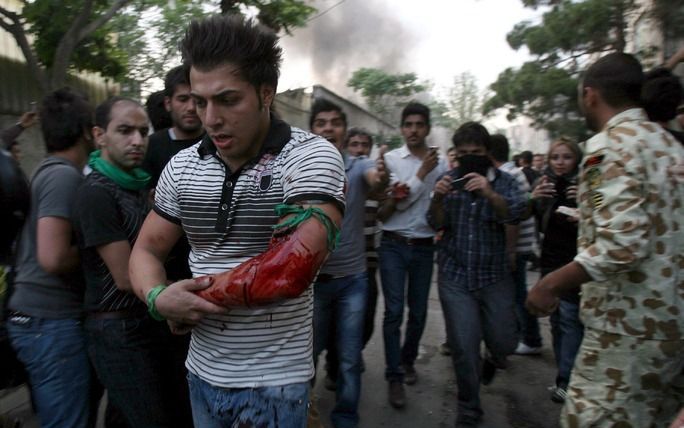 Protesten in Iran, vorig jaar. Foto EPA