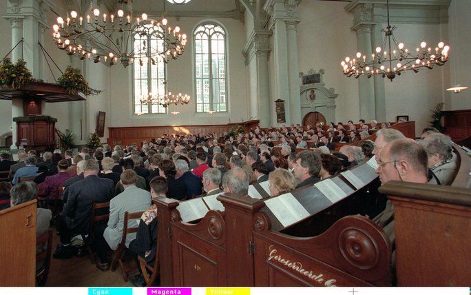 „Ook bewust gelovende mensen beleven minder aan de preken dan vroeger”, aldus ds. Visser. Foto: Noorderkerk Amsterdam. Foto ANP