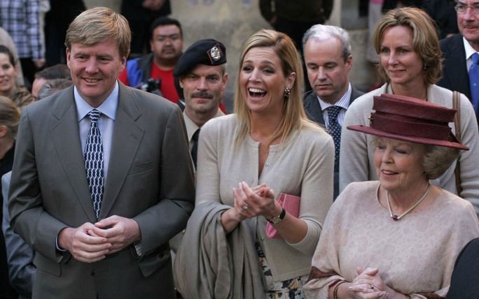 MEXICO-STAD – Prins Willem-Alexander, koningin Beatrix en prinses Máxima bezochten vrijdag aan het einde van hun staatsbezoek aan Mexico de piramides van Teotihuacan, nabij Mexico-stad. Foto ANP