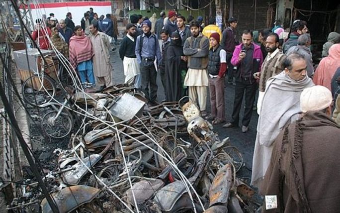 Gevolgen aanslag Lahore. - Foto EPA