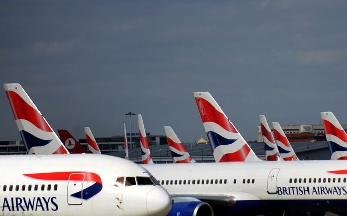 British Airways vecht staking cabinepersoneel aan. Foto EPA