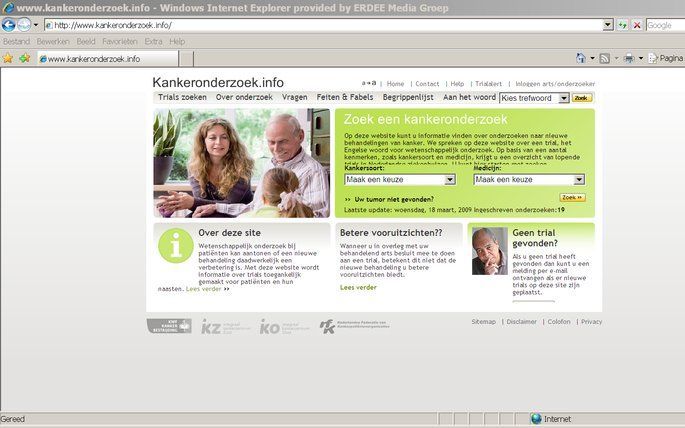 DEN HAAG – De Inspectie voor de Gezondheidszorg betwijfelt of patiënten met kanker de gisteren gelanceerde site kankeronderzoek.info goed kunnen plaatsen.