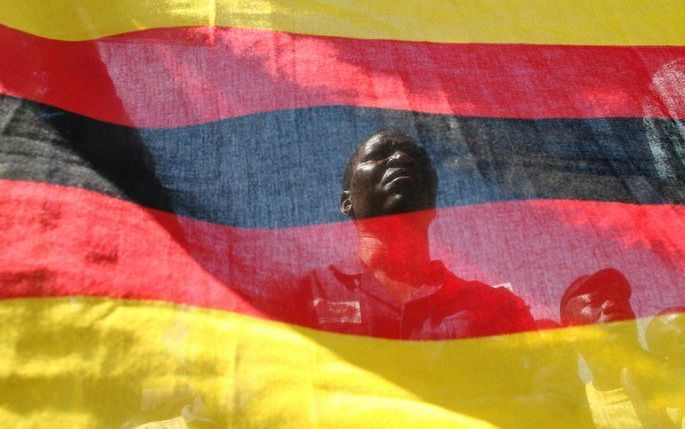 Vlag van Zimbabwe. Foto EPA