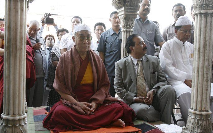 Volgens mevrouw Jampa is Tibet nog steeds hermetisch afgesloten en gaat het protest daar nog steeds door. Twee weken geleden zijn er tachtig nonnen gearresteerd, zei zij. Foto EPA