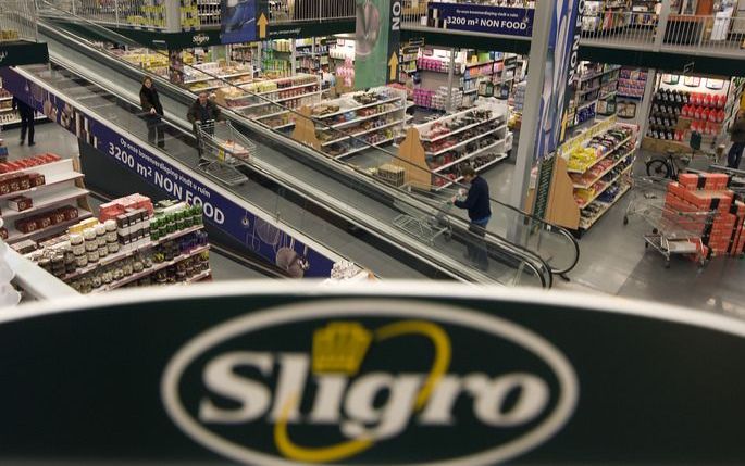 Groothandel en supermarktconcern Sligro Food Group heeft goed stand weten te houden in de recessie. Het bedrijf heeft in het eerste halfjaar in lijn met de verwachtingen van analisten gepresteerd, zo bleek donderdag. Foto ANP