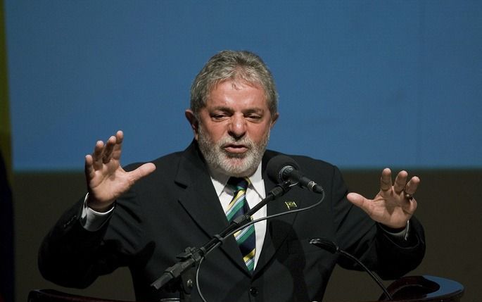 De Braziliaanse president Luiz Inacio Lula da Silva. Foto EPA