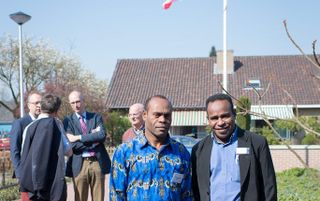 Afgevaardigden uit Papua. beeld Niek Stam
