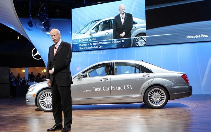 Presentatie Mercedes op de autobeurs in Detroit. Foto EPA