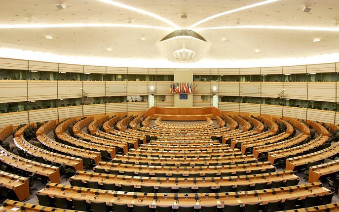 BRUSSEL - De vergaderzaal van het Europese Parlement in Brussel. Foto ANP