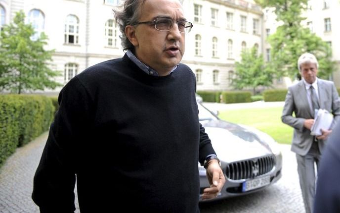 Fiat–topman Sergio Marchionne is zeer content met de fusie tussen Fiat en Opel. Foto EPA