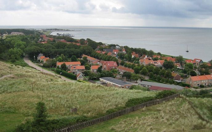 Zicht op Vlieland. Foto ANP