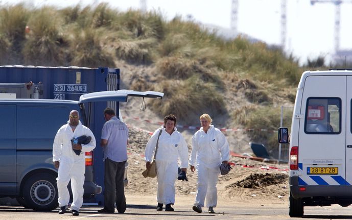 Onderzoek na strandrellen in Hoek van Holland. Foto ANP