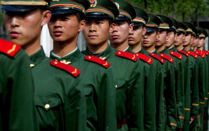 PEKING – Chinese militairen hebben de drie grootste kloosters in de Tibetaanse hoofdstad Lhasa omsingeld. Dat heeft een mensenrechtengroepering vrijdag gemeld. Foto ANP