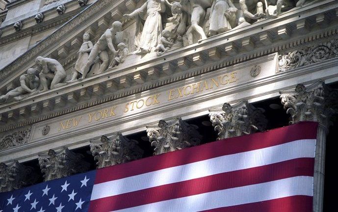 NEW YORK – De aandelenbeurzen op Wall Street zijn maandag met winst geopend. Beleggers voelen zich gesteund door het optimisme op de beurzen wereldwijd over het economisch herstel. Foto EPA