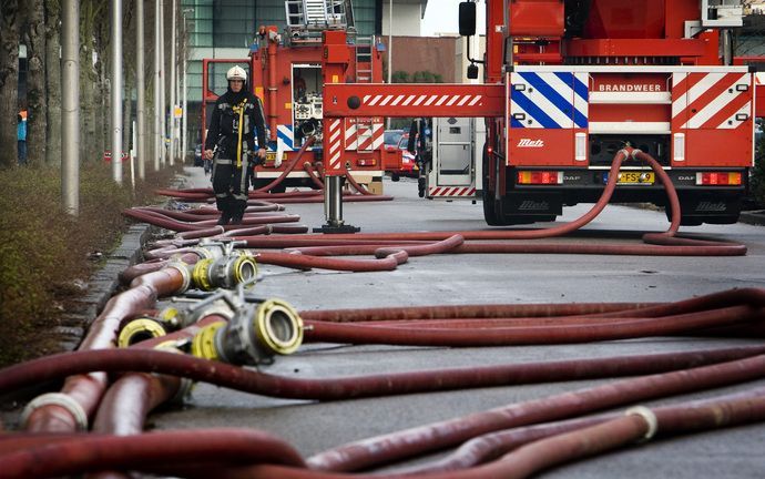 De politie heeft een verdachte van de branden in een Delfts studentenhuis opgepakt. - Foto ANP