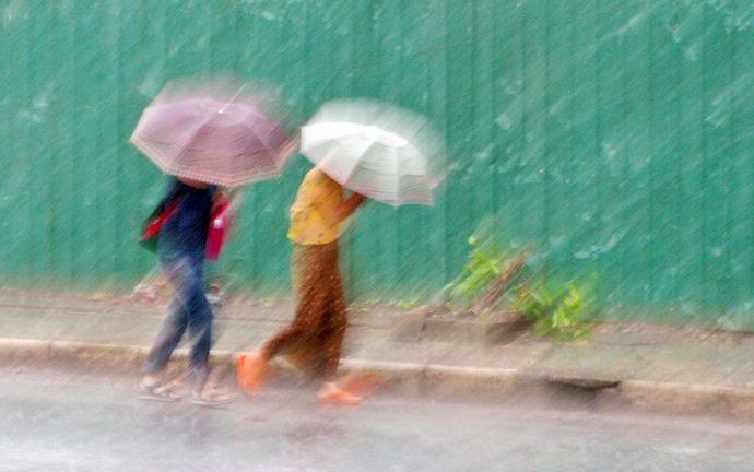 Birma wordt getroffen door nieuwe stortbuien. Foto EPA