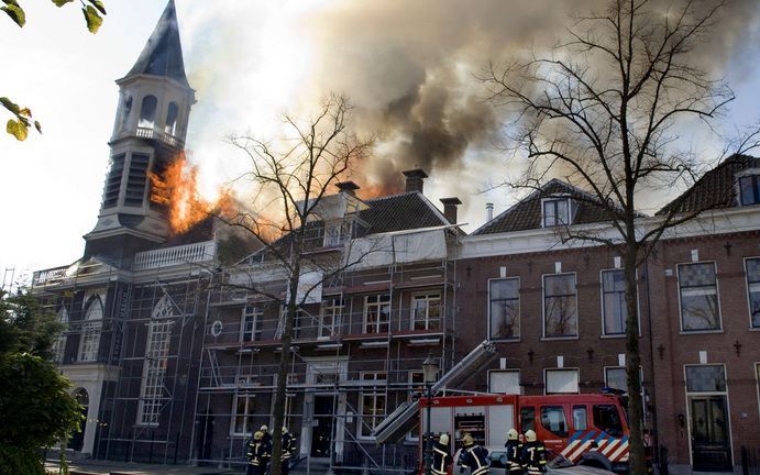 AMERSFOORT - De Elleboogkerk die oktober 2007 vlam vatte Foto ANP