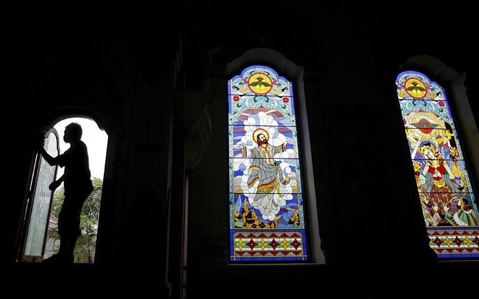 JAKARTA - Een eigen kerkgebouw in Indonesië lijkt onbegonnen werk. Foto EPA