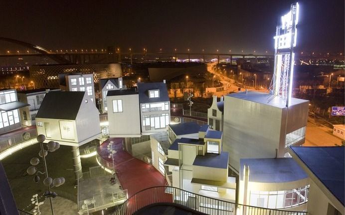 Het Nederlandse paviljoen op de Shanghai Expo 2010. Foto EPA