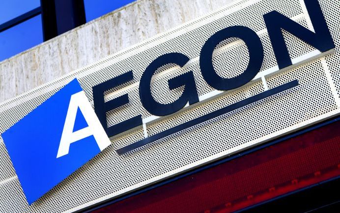 Aegon in de rode cijfers in 2008. Foto ANP