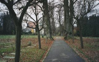 Het graf van Wichelhaus bevindt zich op de begraafplaats van de Niederländisch reformierte Gemeinde te Elberfeld. Ook Kohlbrugge ligt daar begraven. Foto RD