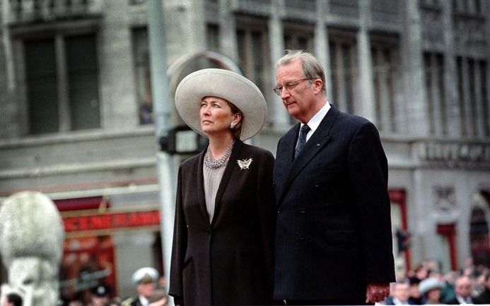 Koning Albert en zijn vrouw tijdens een staatsbezoek aan Nederland in 2000. Foto RD, Sjaak Verboom