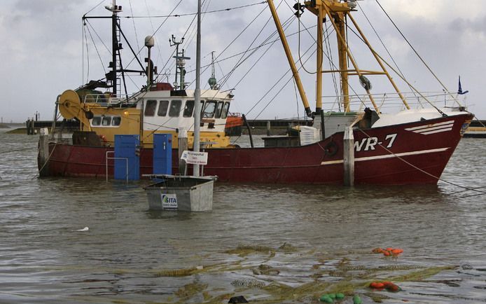 Vissersboot bij Den Oever, Noord-Holland. Foto ANP.