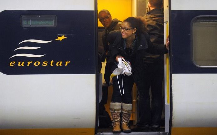 De Eurostartreinen tussen Brussel en Londen rijden op zijn vroegst vanaf 2 maart weer volgens de normale dienstregeling. Foto EPA