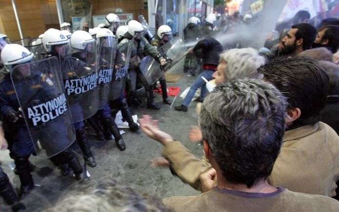 Rellen in Griekenland. Foto EPA