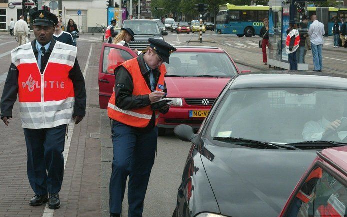 Verkeerscontrole. Foto ANP