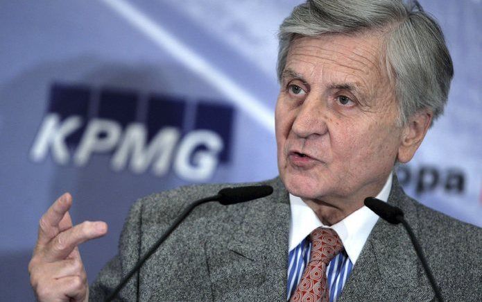 Trichet zegt dat het mogelijk is dat de ECB in november de rente gaat verlagen. Foto EPA