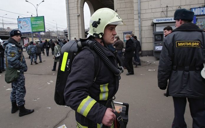 Politie in Moskou. Foto EPA