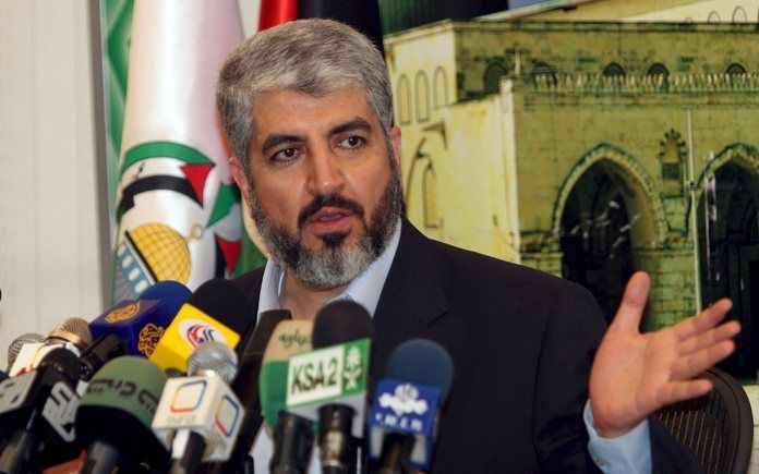 Leider Khaled Mashaal: Hamas neemt genoegen met grenzen van 1967. Foto EPA