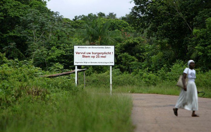 Suriname treft de laatste voorbereidingen voor de verkiezingen van dinsdag. Foto ANP